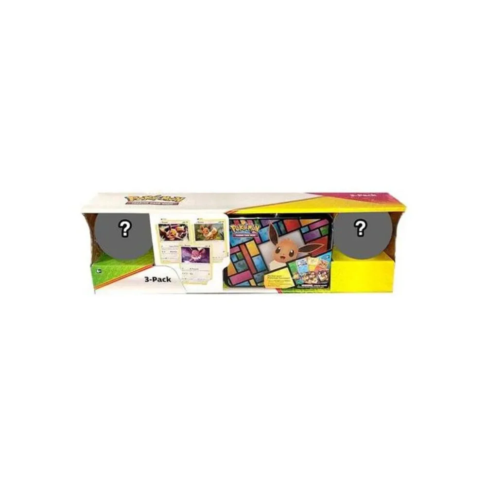 Pokémon TCG Eevee Treasure Chest + 2 Poke Ball Tins - Assorted Style